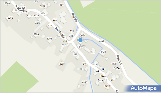 Rajcza, Rajcza, 340, mapa Rajcza