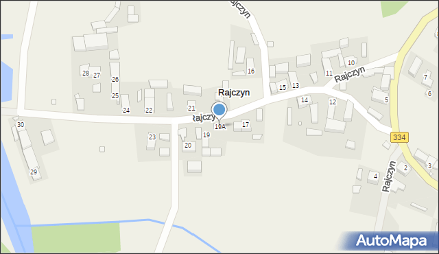 Rajczyn, Rajczyn, 19A, mapa Rajczyn