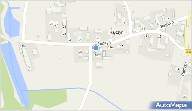 Rajczyn, Rajczyn, 20, mapa Rajczyn