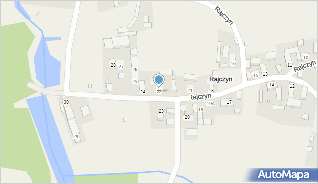 Rajczyn, Rajczyn, 22, mapa Rajczyn