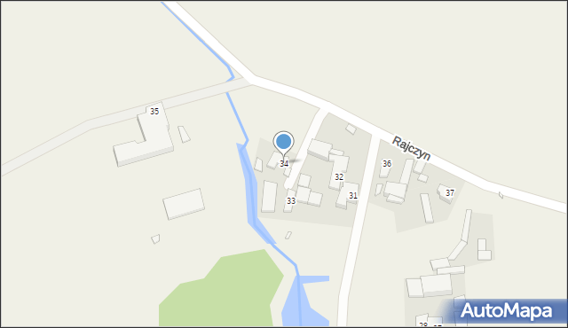 Rajczyn, Rajczyn, 34, mapa Rajczyn