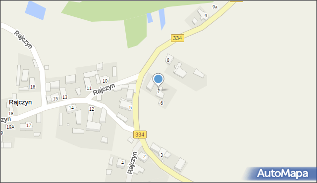 Rajczyn, Rajczyn, 7, mapa Rajczyn