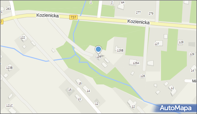 Rajec Poduchowny, Rajec Poduchowny, 125, mapa Rajec Poduchowny