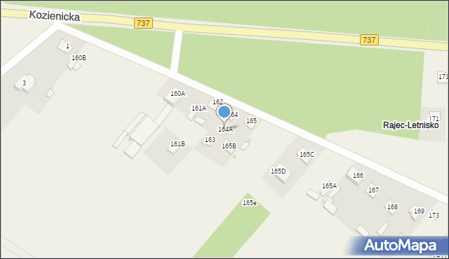 Rajec Poduchowny, Rajec Poduchowny, 164A, mapa Rajec Poduchowny