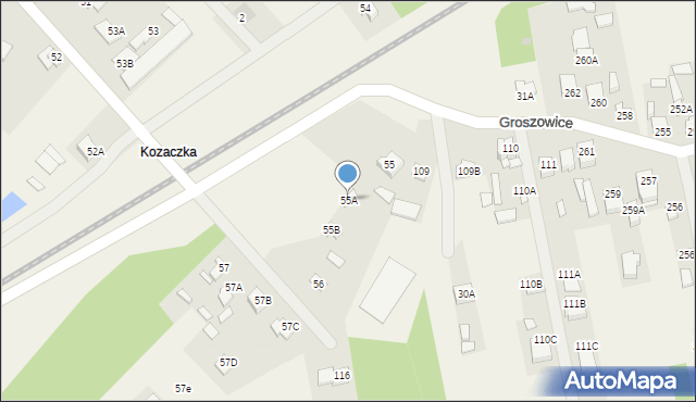 Rajec Poduchowny, Rajec Poduchowny, 55A, mapa Rajec Poduchowny
