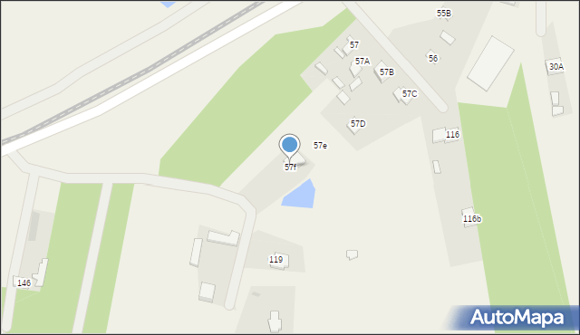 Rajec Poduchowny, Rajec Poduchowny, 57f, mapa Rajec Poduchowny