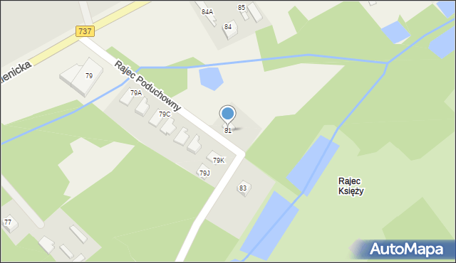 Rajec Poduchowny, Rajec Poduchowny, 81, mapa Rajec Poduchowny