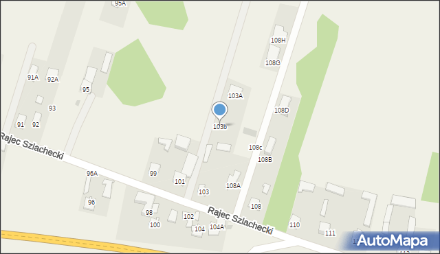 Rajec Szlachecki, Rajec Szlachecki, 103b, mapa Rajec Szlachecki