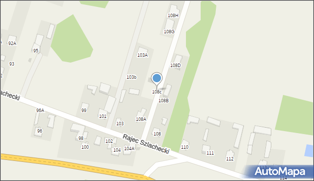Rajec Szlachecki, Rajec Szlachecki, 108c, mapa Rajec Szlachecki