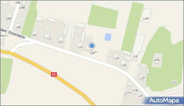 Rajec Szlachecki, Rajec Szlachecki, 114, mapa Rajec Szlachecki