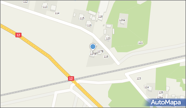 Rajec Szlachecki, Rajec Szlachecki, 117A, mapa Rajec Szlachecki