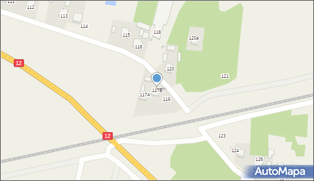 Rajec Szlachecki, Rajec Szlachecki, 117B, mapa Rajec Szlachecki