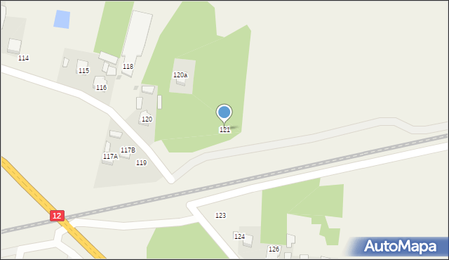 Rajec Szlachecki, Rajec Szlachecki, 121, mapa Rajec Szlachecki