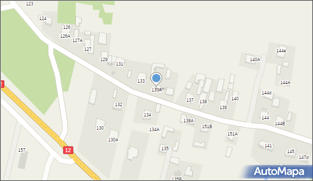 Rajec Szlachecki, Rajec Szlachecki, 133A, mapa Rajec Szlachecki