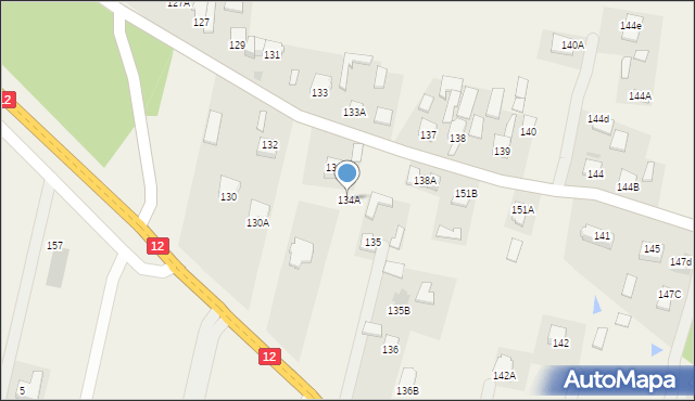 Rajec Szlachecki, Rajec Szlachecki, 134A, mapa Rajec Szlachecki