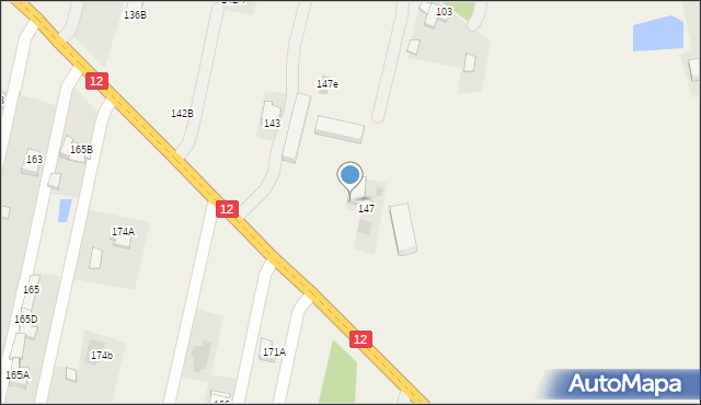 Rajec Szlachecki, Rajec Szlachecki, 147A, mapa Rajec Szlachecki