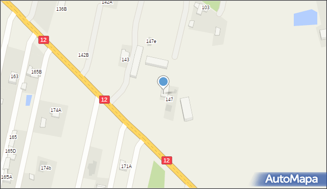 Rajec Szlachecki, Rajec Szlachecki, 147B, mapa Rajec Szlachecki