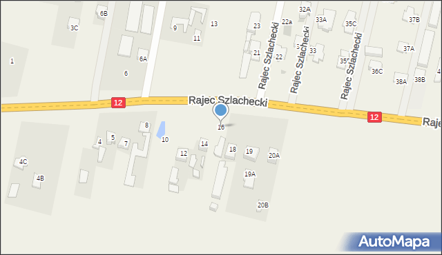 Rajec Szlachecki, Rajec Szlachecki, 16, mapa Rajec Szlachecki