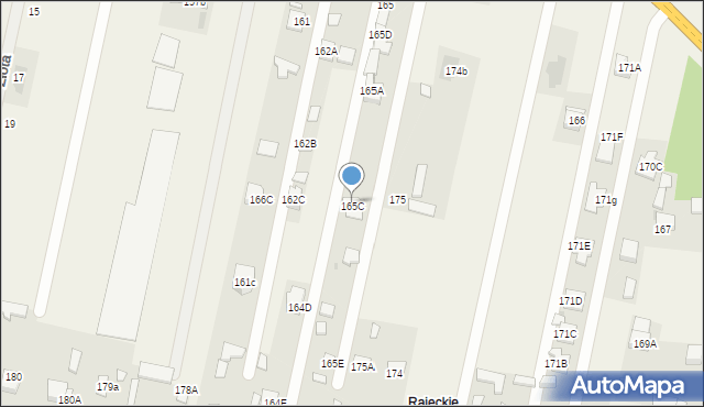 Rajec Szlachecki, Rajec Szlachecki, 165C, mapa Rajec Szlachecki