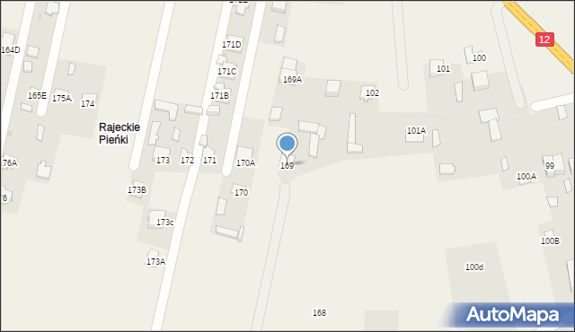 Rajec Szlachecki, Rajec Szlachecki, 169, mapa Rajec Szlachecki