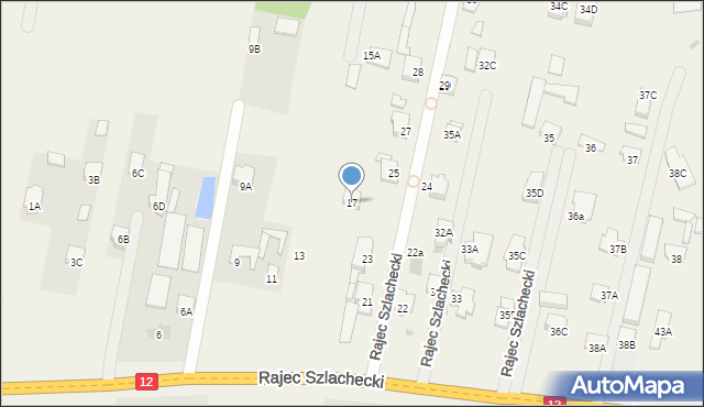 Rajec Szlachecki, Rajec Szlachecki, 17, mapa Rajec Szlachecki