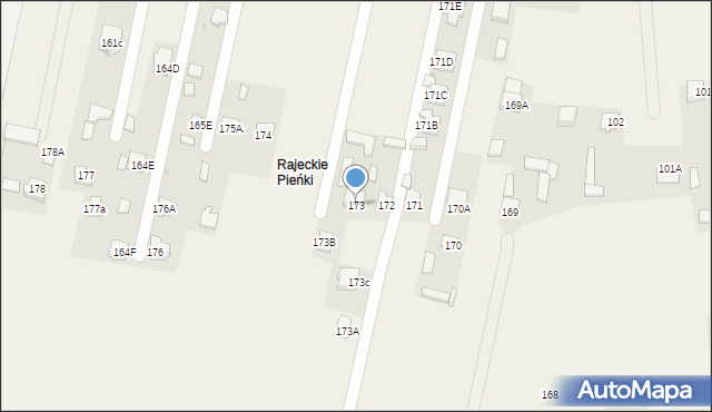 Rajec Szlachecki, Rajec Szlachecki, 173, mapa Rajec Szlachecki