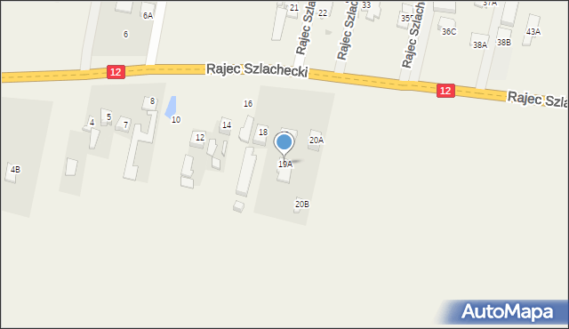 Rajec Szlachecki, Rajec Szlachecki, 19A, mapa Rajec Szlachecki
