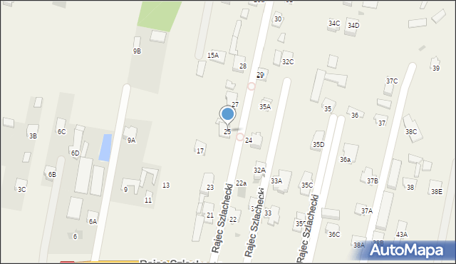 Rajec Szlachecki, Rajec Szlachecki, 25, mapa Rajec Szlachecki