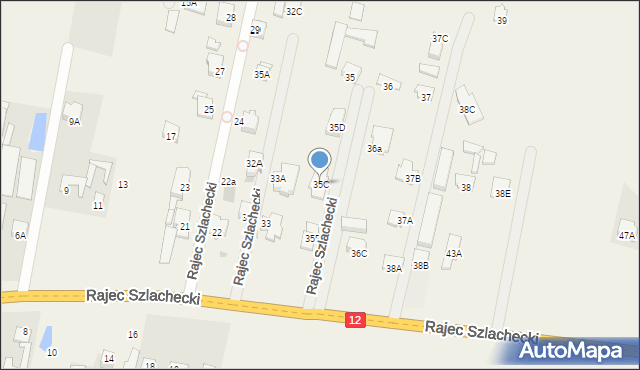 Rajec Szlachecki, Rajec Szlachecki, 35C, mapa Rajec Szlachecki