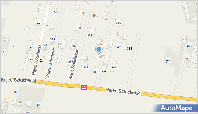 Rajec Szlachecki, Rajec Szlachecki, 37A, mapa Rajec Szlachecki