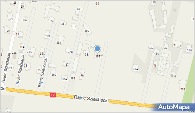 Rajec Szlachecki, Rajec Szlachecki, 38E, mapa Rajec Szlachecki