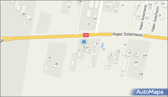 Rajec Szlachecki, Rajec Szlachecki, 5, mapa Rajec Szlachecki