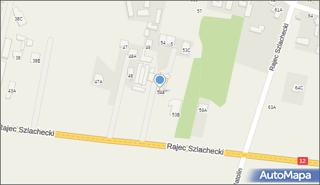 Rajec Szlachecki, Rajec Szlachecki, 54a, mapa Rajec Szlachecki