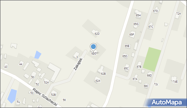 Rajec Szlachecki, Rajec Szlachecki, 62C, mapa Rajec Szlachecki