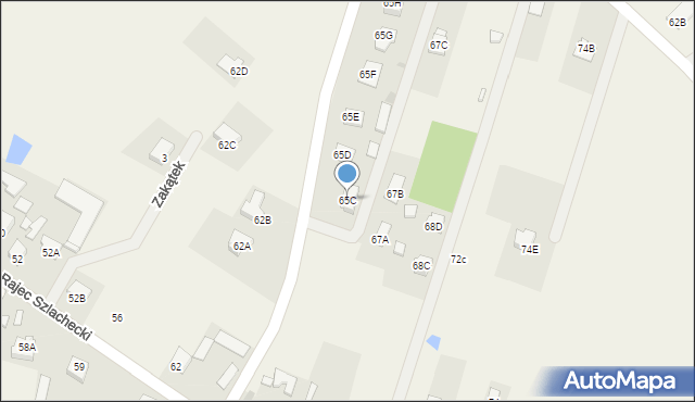 Rajec Szlachecki, Rajec Szlachecki, 65C, mapa Rajec Szlachecki