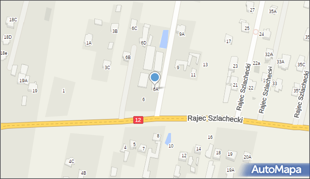 Rajec Szlachecki, Rajec Szlachecki, 6A, mapa Rajec Szlachecki