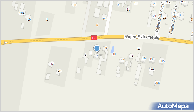 Rajec Szlachecki, Rajec Szlachecki, 7, mapa Rajec Szlachecki