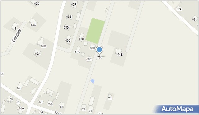 Rajec Szlachecki, Rajec Szlachecki, 72c, mapa Rajec Szlachecki