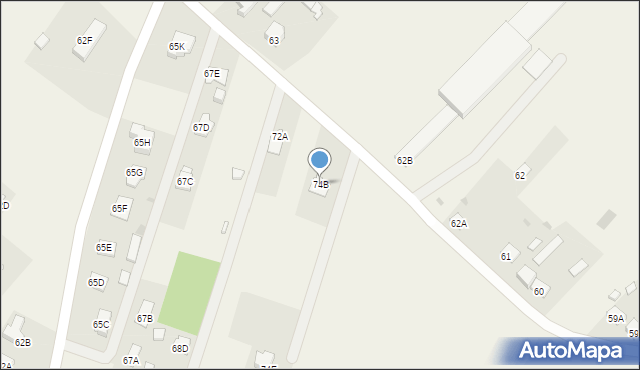 Rajec Szlachecki, Rajec Szlachecki, 74B, mapa Rajec Szlachecki