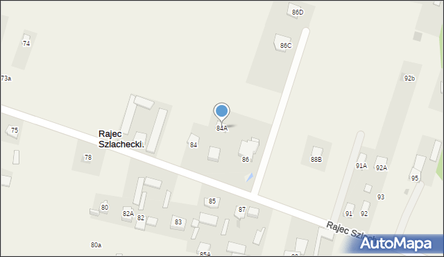 Rajec Szlachecki, Rajec Szlachecki, 84A, mapa Rajec Szlachecki