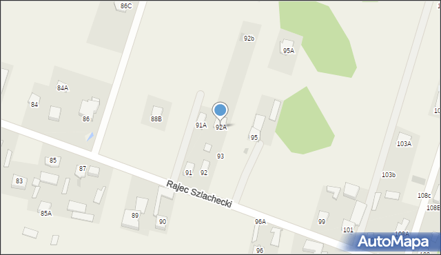 Rajec Szlachecki, Rajec Szlachecki, 92A, mapa Rajec Szlachecki