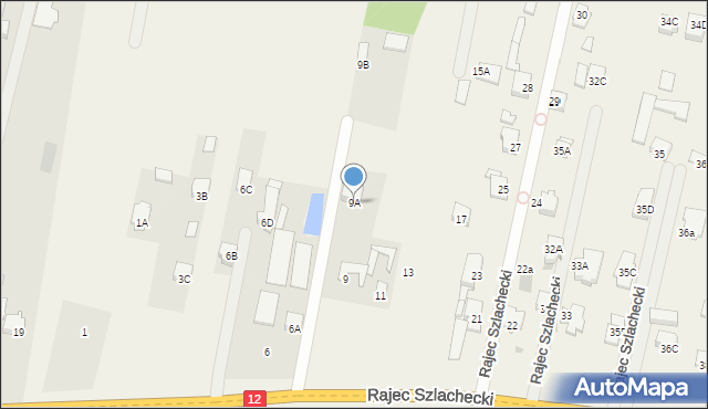 Rajec Szlachecki, Rajec Szlachecki, 9A, mapa Rajec Szlachecki