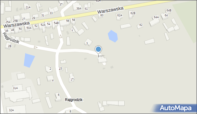 Rajgród, Rajgrodzik, 7, mapa Rajgród