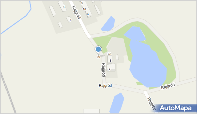 Rajgród, Rajgród, 10, mapa Rajgród