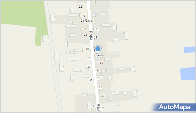 Rajki, Rajki, 17, mapa Rajki
