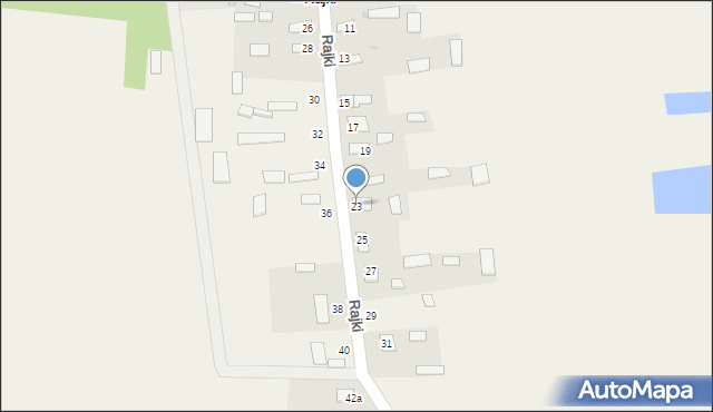 Rajki, Rajki, 23, mapa Rajki