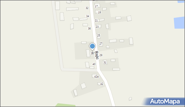 Rajki, Rajki, 38, mapa Rajki