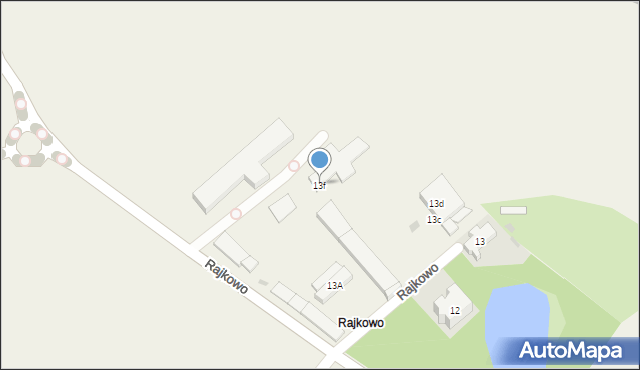 Rajkowo, Rajkowo, 13f, mapa Rajkowo