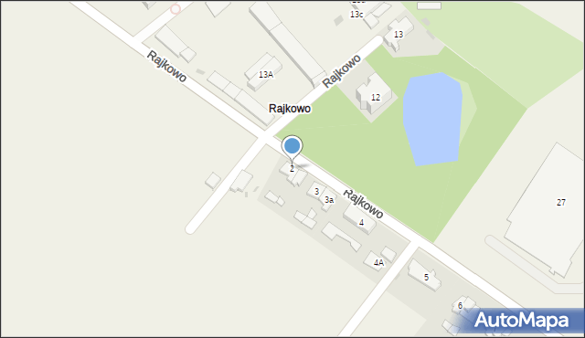Rajkowo, Rajkowo, 2, mapa Rajkowo