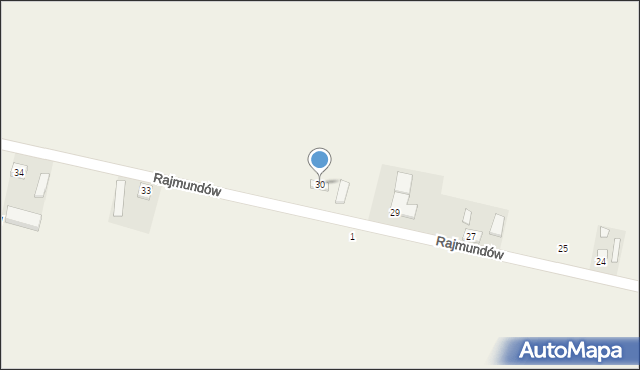 Rajmundów, Rajmundów, 30, mapa Rajmundów